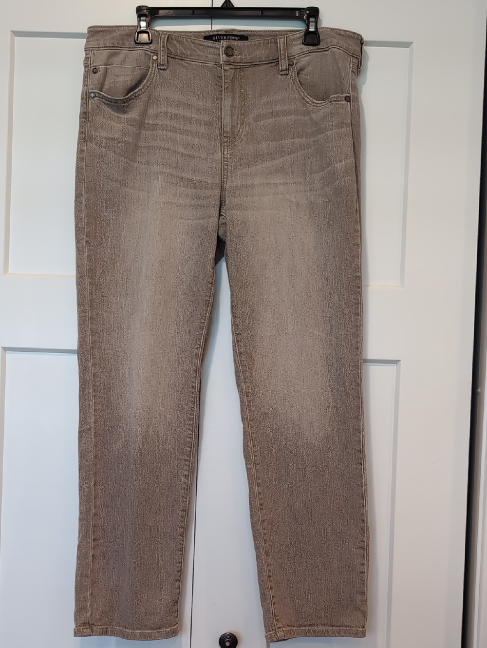 Liverpool Los Angeles LIV Non-Skinny Skinny Jean 12/31 Sand